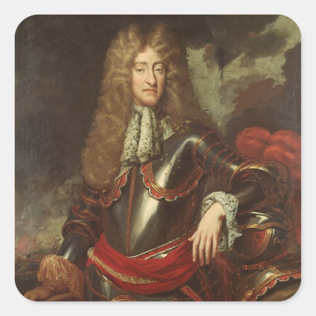 Sticker Carré Portrait du roi James II, c.1690 (Devant)
