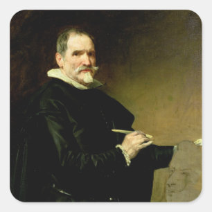 Sticker Carré Portrait du sculpteur, Juan Martinez