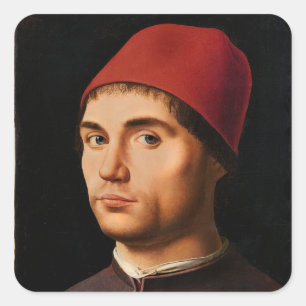 Sticker Carré Portrait d'un homme, c.1475