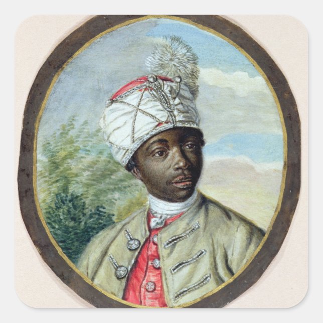 Sticker Carré Portrait d'un jeune homme (Devant)