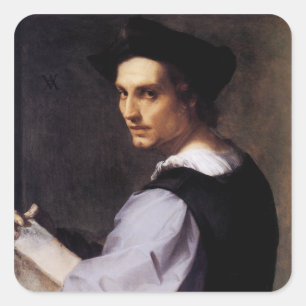 Sticker Carré Portrait d'un jeune homme