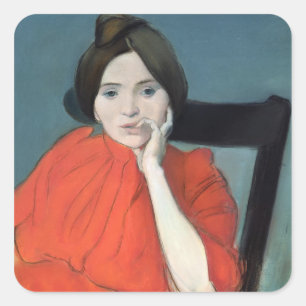 Sticker Carré Portrait d'une femme, 1890