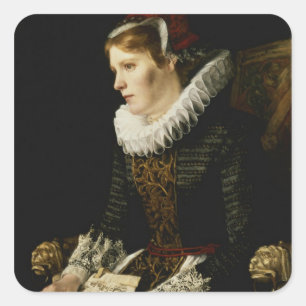Sticker Carré Portrait d'une femme noble