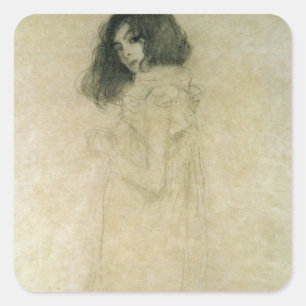 Sticker Carré Portrait d'une jeune femme, 1896-97