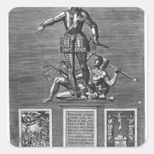 Sticker Carré Portrait glorifiant Ferdinand Alvarez de Tolède