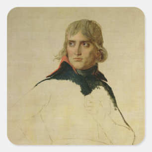 Sticker Carré Portrait non fini du Général Bonaparte