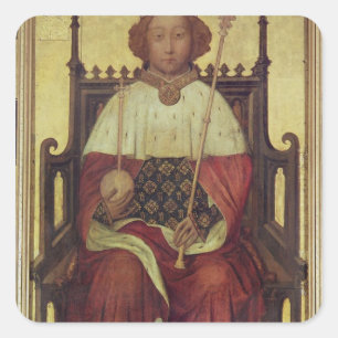 Sticker Carré Portrait Richard II "Le Portrait de Westminster"