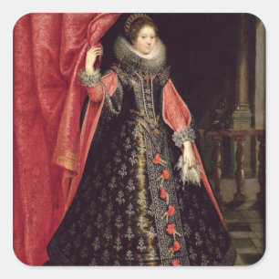 Sticker Carré Portrait supposé être Henrietta Maria de