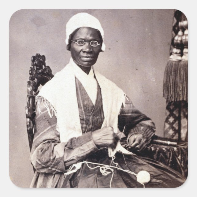 Sticker Carré Portrait vintage Sojourner Truth (Devant)