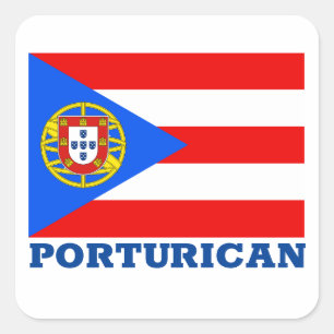 Sticker Carré Portu-Rican