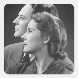 Sticker Carré Poser le couple