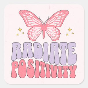 Sticker Carré Positivité du rayonnement