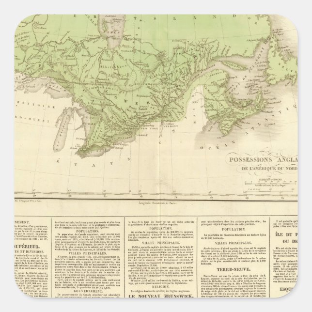 Sticker Carré possessions anglaises (Devant)