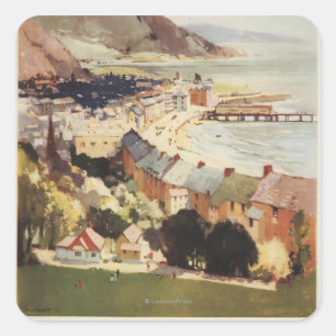 Sticker Carré Poster de l'Air of Coast British Railways
