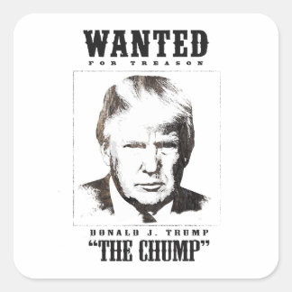 Sticker Carré Poster Recherché de Trump - Trump