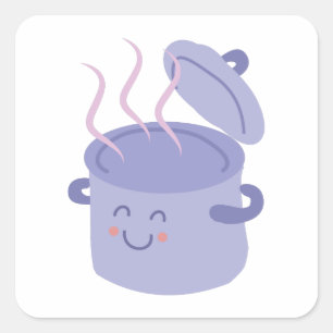 Sticker Carré Pot de Cook