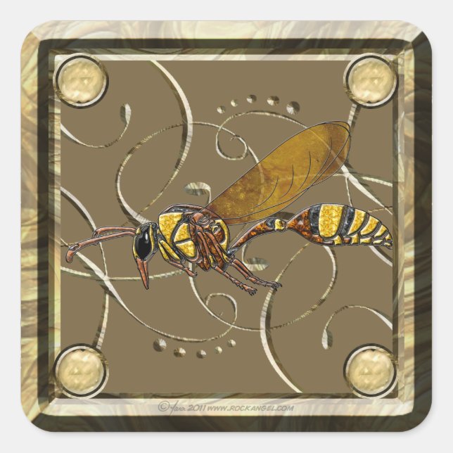 Sticker Carré Potter Wasp (Devant)