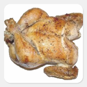 Sticker Carré Poulet rôti entier