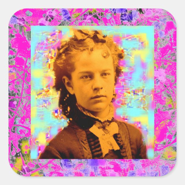 Sticker Carré poupée (Devant)