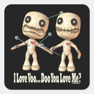 Sticker Carré Poupées VooDoo