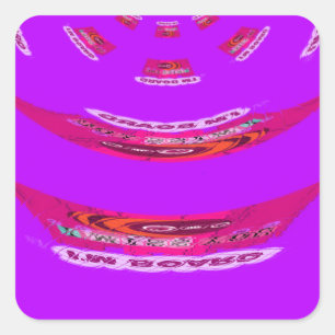 Sticker Carré Pour drôle, je me manque de toi