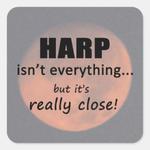 Sticker Carré pour la harpe n'est pas tout