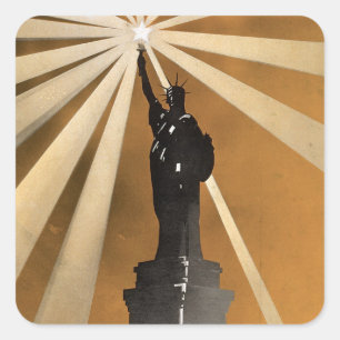 Sticker Carré Pour le bien de la liberté ~ Enrôler dans la marin