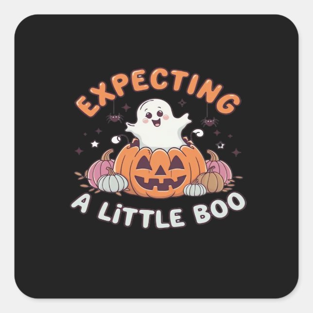 Sticker Carré Pour S'Attendre À Little Boo (Devant)