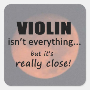 Sticker Carré pour violon n'est pas tout
