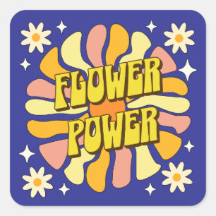 Sticker Carré Pouvoir des Fleurs