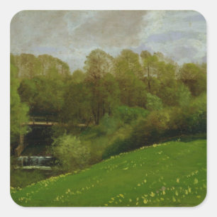 Sticker Carré Pré et bois, 1895