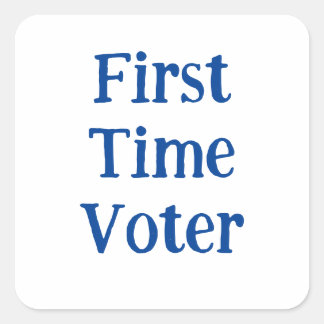 Sticker Carré Premier électeur