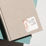 Sticker Carré Première bibliothèque de la bibliothèque de bébé S<br><div class="desc">Ajoutez ces adorables autocollants à votre baby shower pour identifier tous les livres.</div>