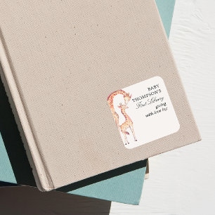 Sticker Carré Première bibliothèque de la bibliothèque de bébé S