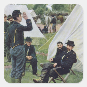 Sticker Carré Première entrevue avec Sheridans avec Rowand