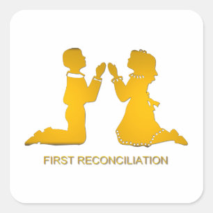 Sticker Carré Première réconciliation
