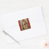 Sticker Carré Premières fleurs de calice de Jésus de sainte (Enveloppe)