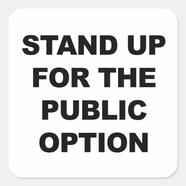 STICKER CARRÉ PRENEZ LA PAROLE POUR L'OPTION PUBLIQUE (Devant)