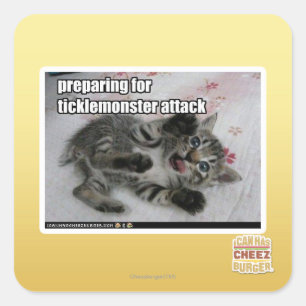 Sticker Carré Préparation De L'Attaque De Ticklemonster