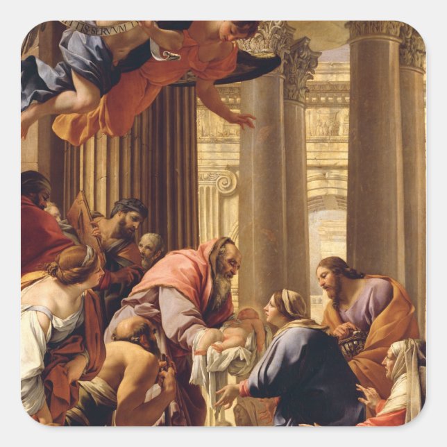 Sticker Carré Présentation au Temple (Devant)