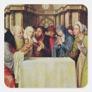 Sticker Carré Présentation du Christ dans le temple