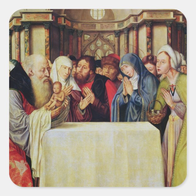 Sticker Carré Présentation du Christ dans le Temple (Devant)