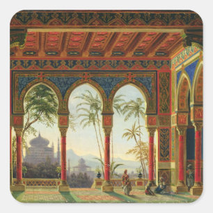 Sticker Carré Présentez la conception pour l'opéra 'Ruslan et