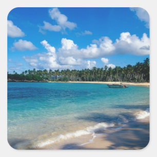Sticker Carré Presqu'île de La Samana, République dominicaine, 2