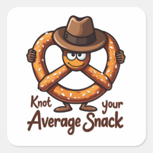 Sticker Carré Pretzel Dealer Pretzels Snack Oktoberfest Baking