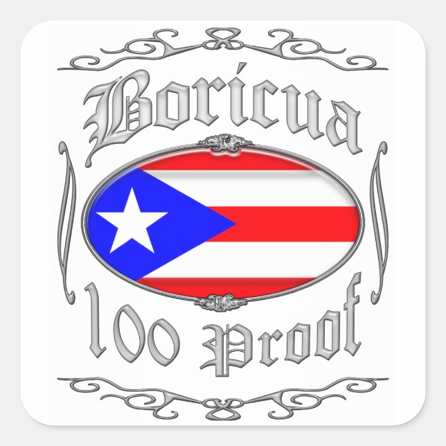Sticker Carré Preuve Boricua 1002 (Devant)