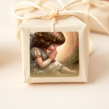 Prier Petite fille Angel Radiant Halo Lumière