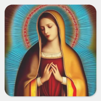 STICKER CARRÉ PRIEZ POUR LA PAIX MONDIALE