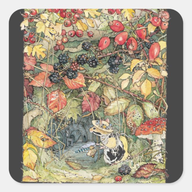 Sticker Carré Primrose à l'entrée des tunnels Spiral (Devant)