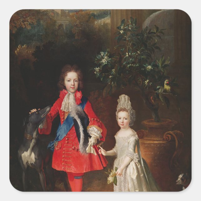 Sticker Carré Prince James Francis Edward Stuart (Devant)